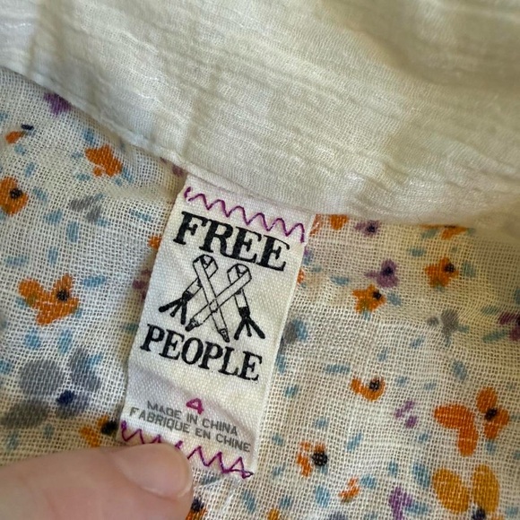 Free People linen wrap dress - Picture 3 of 6